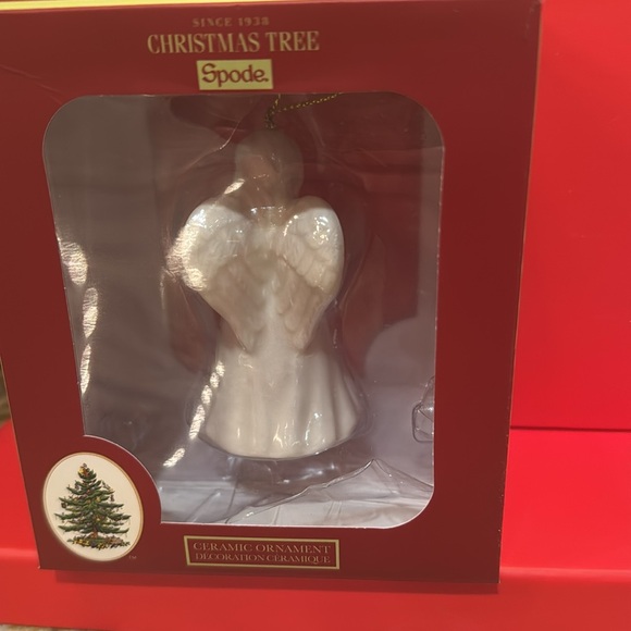 Spode Angel Holding a Heart Christmas Ornament - NIB - Picture 4 of 5